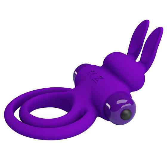 Ерекційне кільце PRETTY LOVE Penis Ring з подвійним кільцем, фіолетове Sex Aura Київ