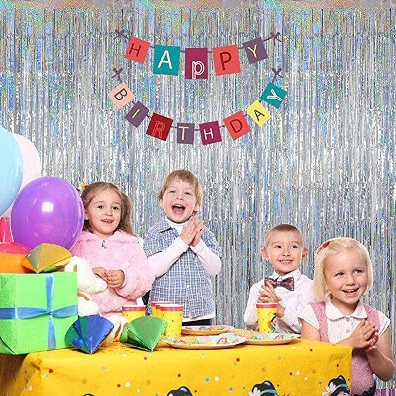 Дождик на фотозону с голограммой 1 м на 1 м серебристый Киев - изображение 5