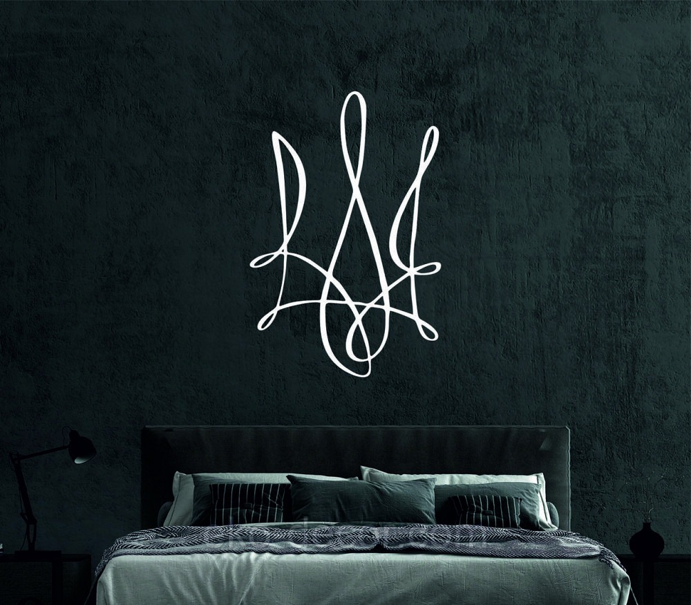 Декоративное настенное Панно «Герб Украины» Декор на стену 90*60 см, Белый Киев - изображение 4