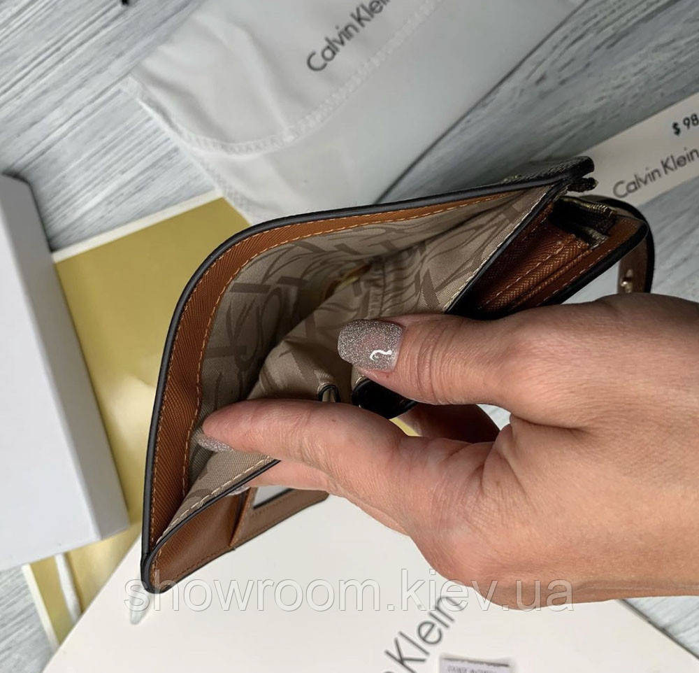 Жіночий брендовий гаманець Ск (13833) коричневий Київ - фото 7
