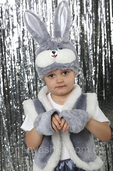 Детский карнавальный костюм зайца серого Заяц серый Кривой Рог - изображение 4