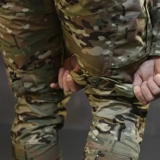 Зимові чоловічі штани з підклаткою фліс на змійці 7.62 Tomahawk Tactica мультикам розмір 52 Одеса