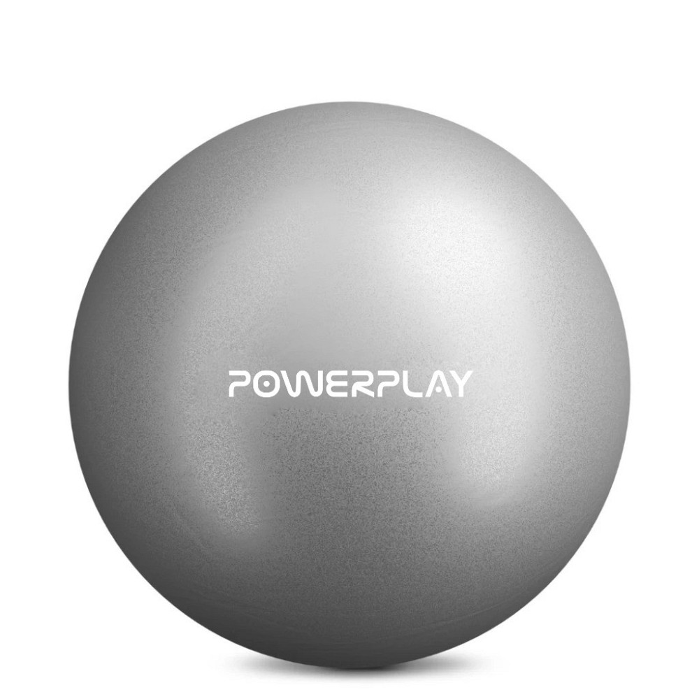 М'яч для пілатесу, йоги та реабілітації PowerPlay PP_4415 Body Shape Ball 22 см Сірий Каменское - изображение 2