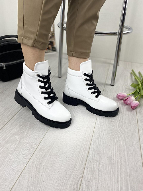 Черевики жіночі ARLEN білі шкіра натуральна зима 38р. (2832) Коломия - фото 8