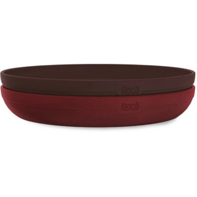 Тарілка дитяча Lovi Tamarillo Бордові 2 шт (21/530_red) Вінниця - фото 1