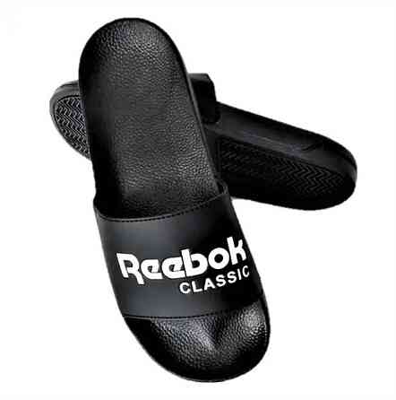 Чоловічі Шльопанці Тапочки Reebok Сланці Рибок Чорні (розміри: 40) Дніпро