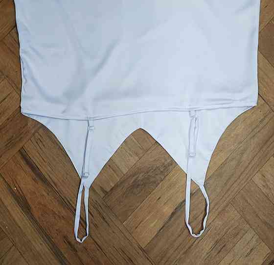 Женская ночная рубашка шелковая на регулируемых бретельках Белый XS Харьков