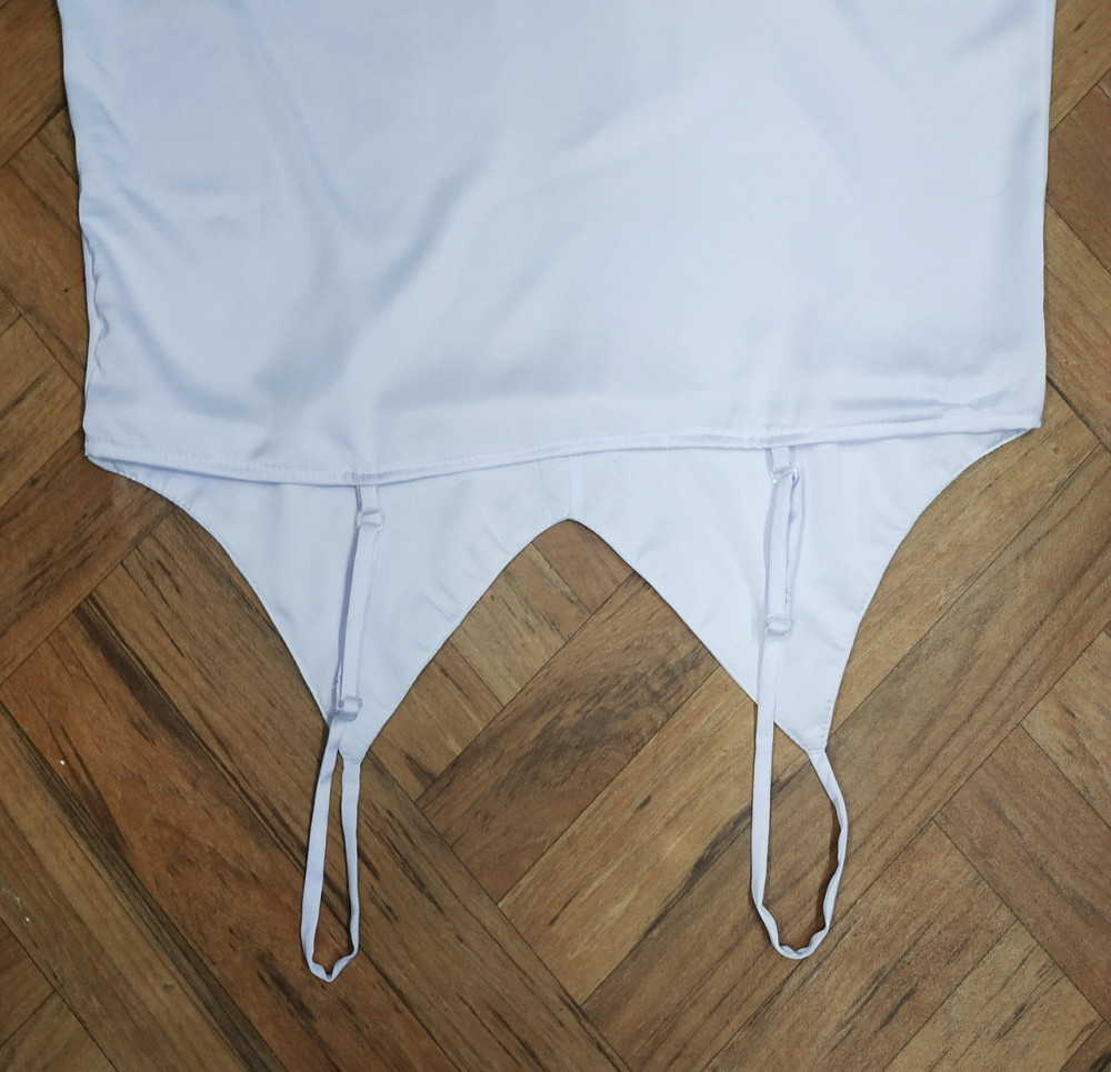 Жіноча нічна сорочка шовкова на регульованих бретельках Білий XS Харків - фото 5