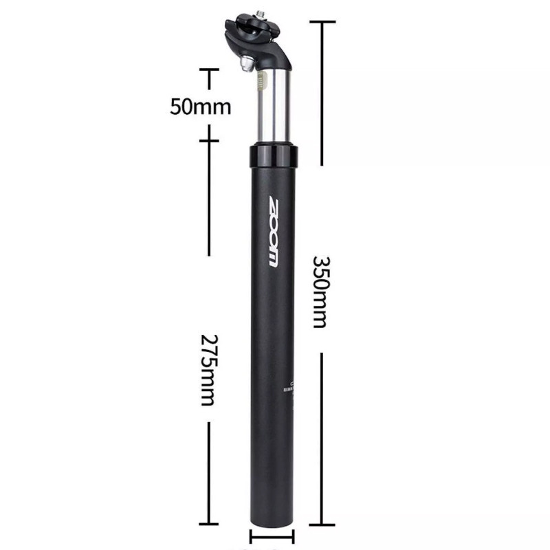 Підсідельна труба з амортизатором 27.2 ZOOM чорний Бровари - фото 6