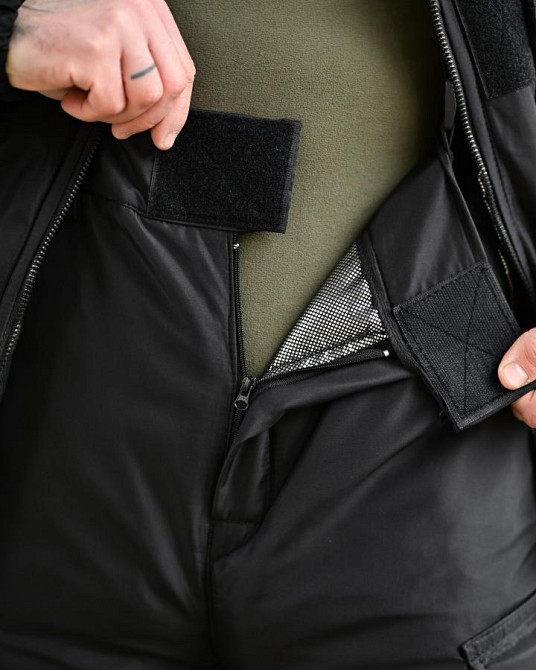 Зимний тактический костюм NORTHERN черный ТР6571 Одесса - изображение 19