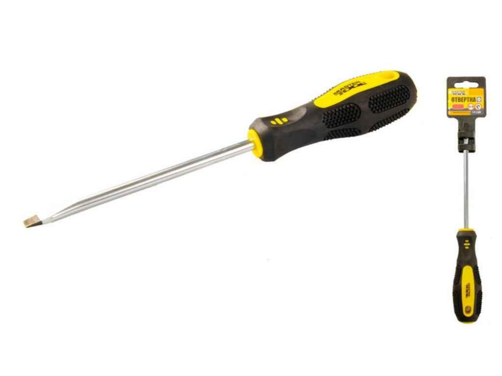 Викрутка прямий шліц SL 8x150 48-5815 ТМ MASTER TOOL Київ - фото 1