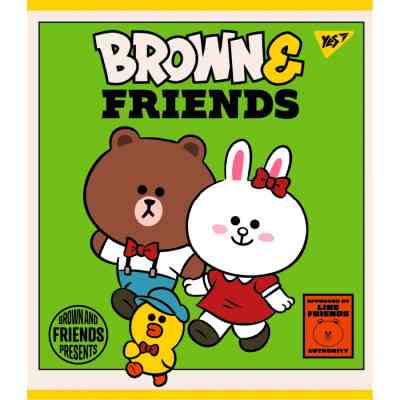 Тетрадь Yes А5 Line Friends 12 листов линия (766806) Винница