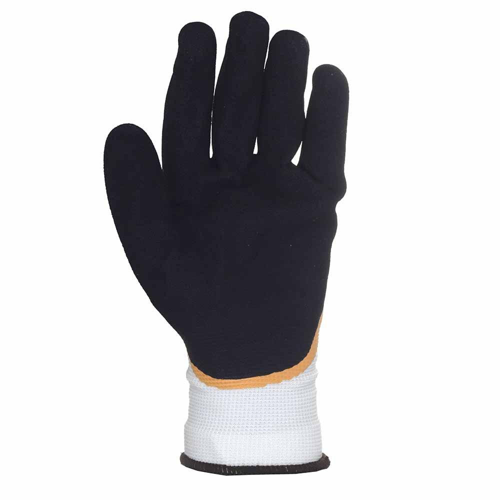 Трикотажные перчатки с двойным латексным покрытием р9 (желто-черные, манжет) SIGMA (9445611) Ровно - изображение 3