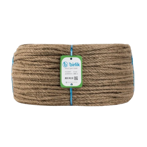 Канат джут (100%) d5мм 200м BİRLİK Житомир - изображение 1