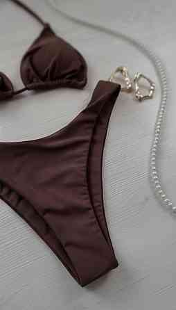 Стильний жіночий трендовий купальник зі щільного мікродайвінг Шоколад, 42 Одеса
