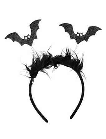 Обруч Кажани блискучі на Хелловін 12 на 22 см Німеччина чорний Київ
