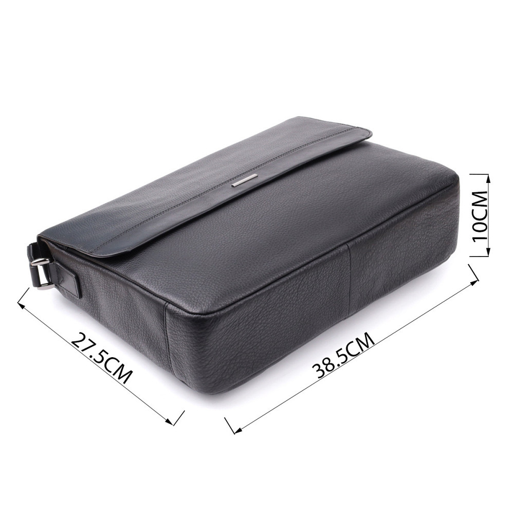 Мужская сумка-портфель для ноутбука из зернистой натуральной кожи Tony Perotti 20864_1 (6036-38 nero) Черный Киев - изображение 3