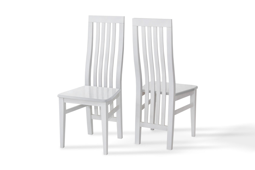 Стілець Моніка ТВЕРДИЙ, білий--- Київ - фото 1