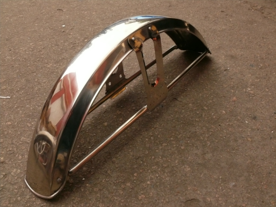 Крило мопед переднє Дельта хром Мукачево