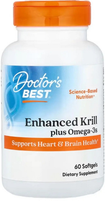 Рыбий жир из криля с DHA и EPA плюс Омега-3 Doctor's Best  Real Krill 60 капс Киев - изображение 1