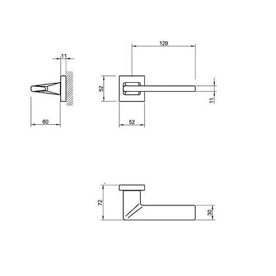 Ручка Tupai 4140 Q-153 черный R ф/с Киев