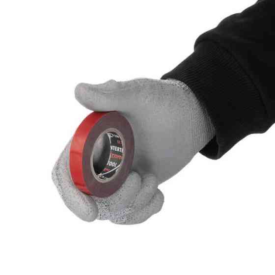 Стрічка клейка двостороння "AUTO FIX", 2 м, 12×1 мм, сіра, спінений акрил, STORM INTERTOOL KT-0828 Київ