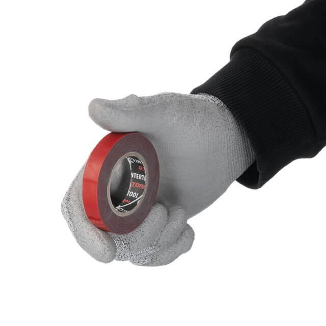 Стрічка клейка двостороння "AUTO FIX", 2 м, 12×1 мм, сіра, спінений акрил, STORM INTERTOOL KT-0828 Київ - фото 3