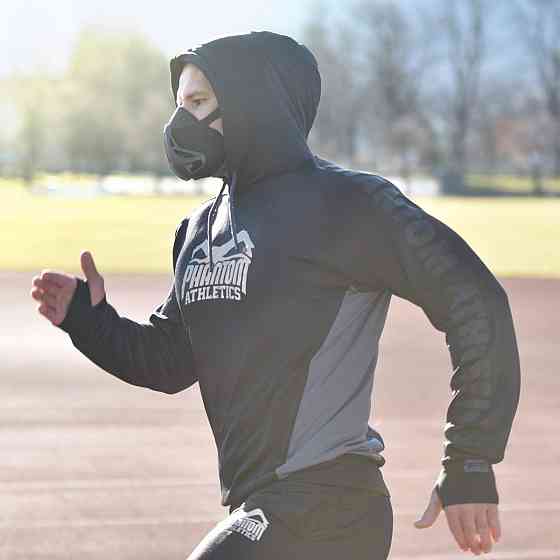 Маска для тренування дихання Phantom Training Mask Black L Кам'янське