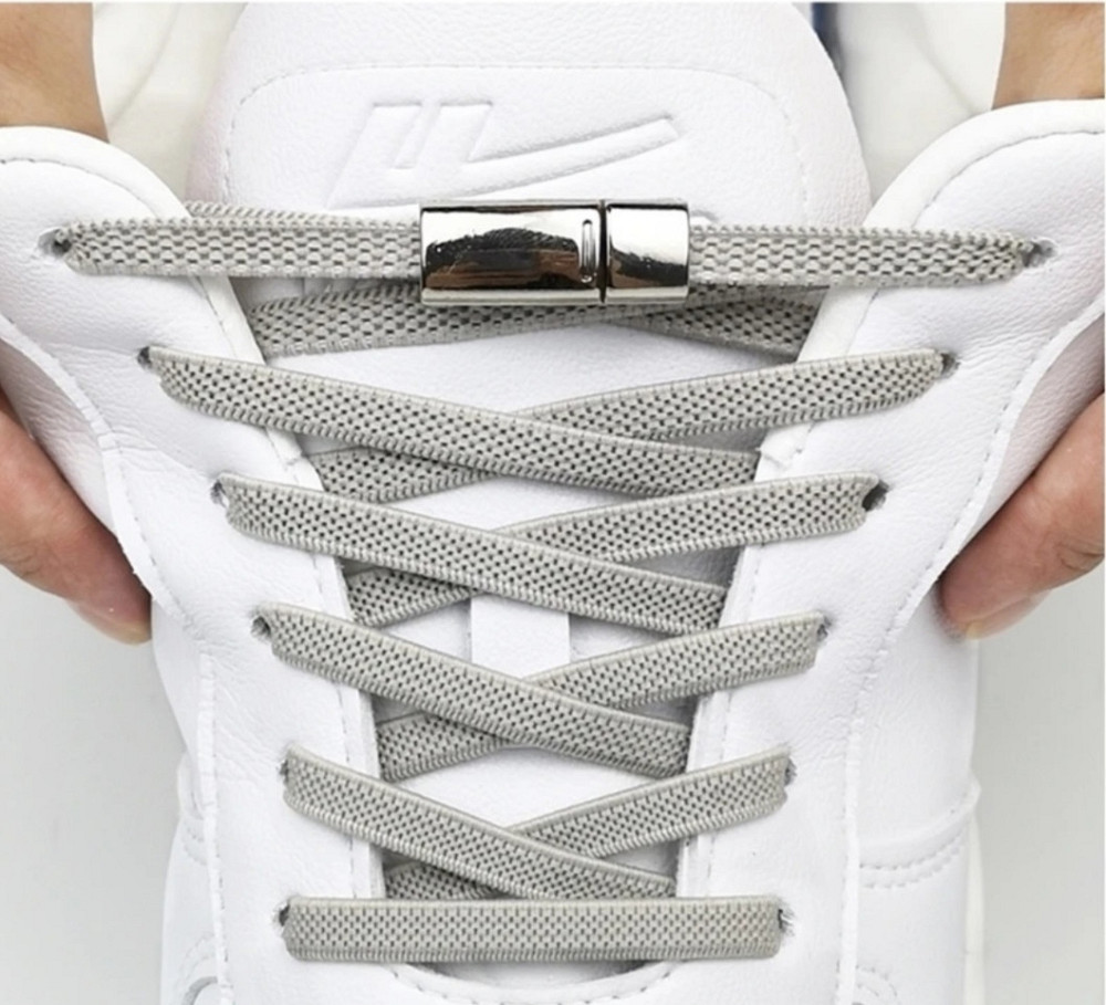 Еластичні шнурки без зав'язок з магнітними застібками Яскраво салатовий Смела - изображение 4