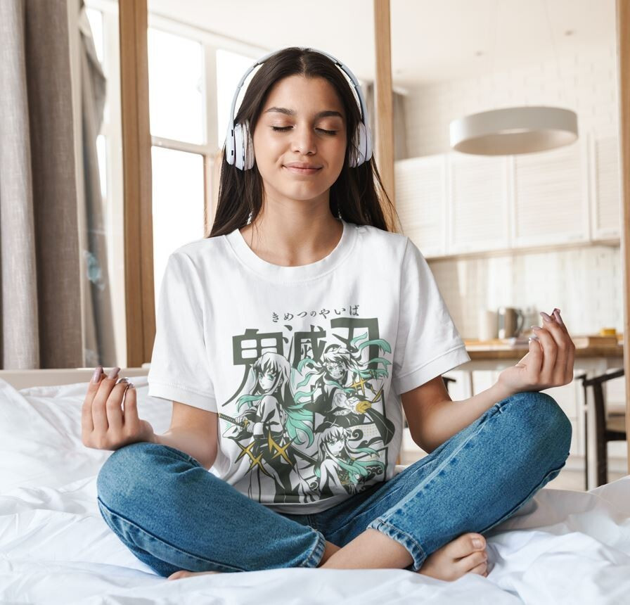 Футболка аниме Истребитель демонов оверсайз (S/M/L) Черний AnimeJ0941 Днепр - изображение 3