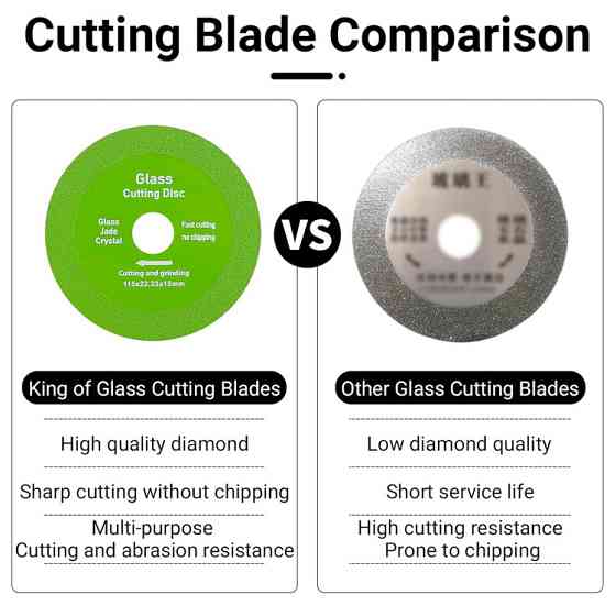 Двусторонний алмазный диск 100мм для резки стекла и керамики Киев