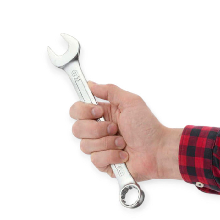 Набор ключей рожково-накидных 6-22 мм 15 шт (ткан. чехол) CrV Storm Мукачево - изображение 3