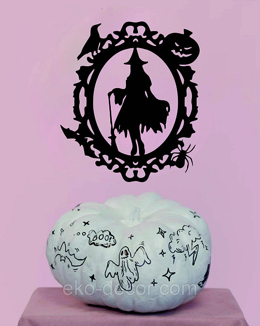 Декоративное настенное Панно «Ведьма», Декор на стену 110*95 см, Черный Киев - изображение 9