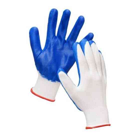 Перчатки Рабочие стрейчевые синие, в упаковке 12 пар в мешке 600 пар Днепр