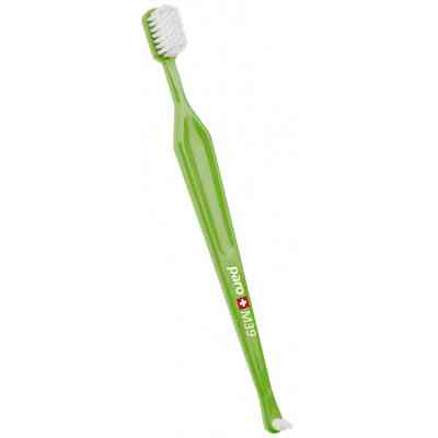 Зубная щетка Paro Swiss M39 средней жесткости салатовая (7610458007167-light-green) Винница