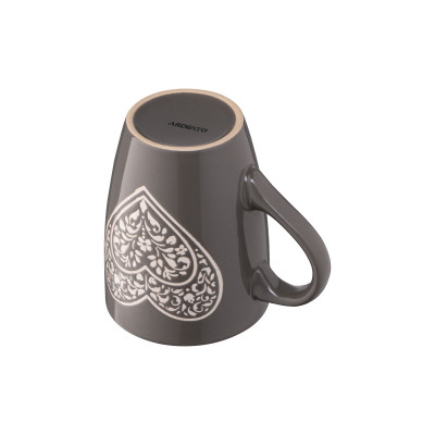 Чашка Ardesto Heart 330 мл Deep Grey (AR3467DGR) Вінниця - фото 7