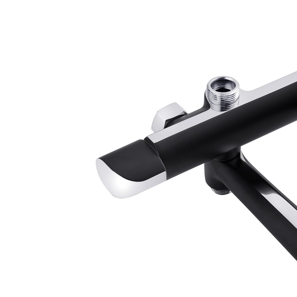 Душова система для ванни Kroner KRP Essen - SCH063 хром/чорна Київ - фото 5