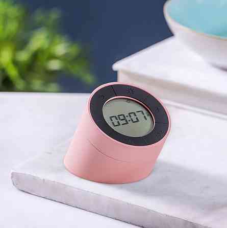Будильник-лампа "THE EDGE LIGHT" з регулюванням яскравості, рожевий Рівне