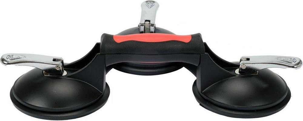 Присоски для монтажу скла (алюміній) YATO: 3-ри чашки Ø= 125 мм, m= 190 кг, 345х 282х 7 мм [12/96] Одеса - фото 2