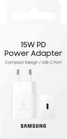 Сетевое зарядное устройство Samsung 15W Power Adapter (w/o Cable) - White (EP-T1510NWEGEU) (6972211) Киев