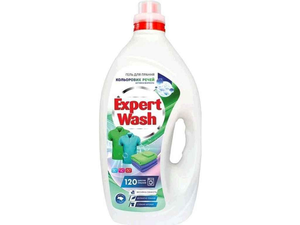 Гель для прання 6л Кольорових речей Весняна свіжість ТМ EXPERT WASH Київ - фото 1