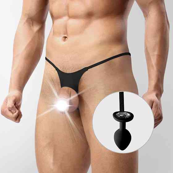 Чоловічі труси XS-2XL із силіконовою анальною пробкою Art of Sex - Joni plug panties size S Black Sex Aura Київ