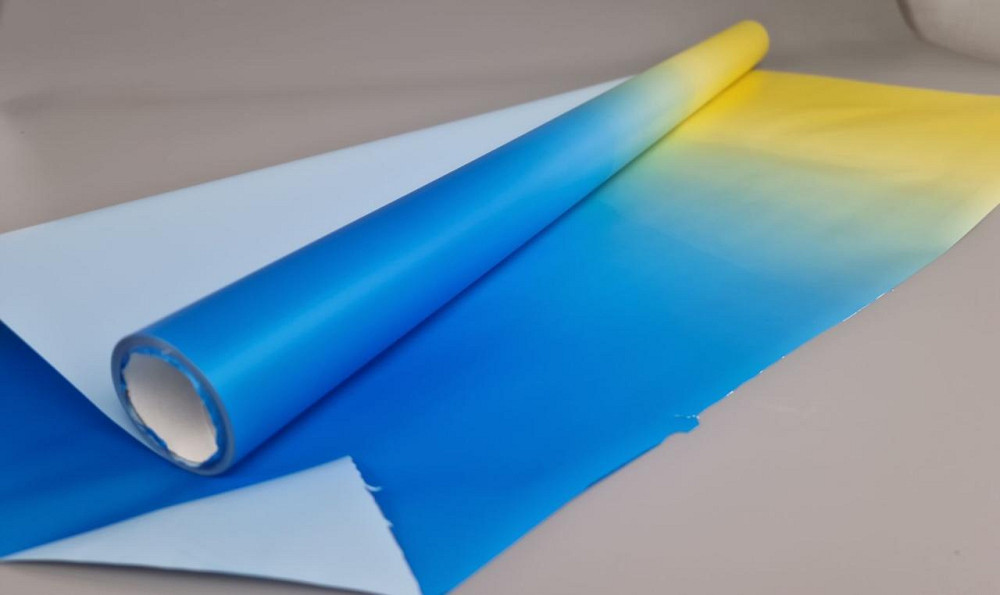 Рулон 8 м тонований "Градієнт" (73) плівка для квітів (h660) No 802 (1 шт.) Харків - фото 2