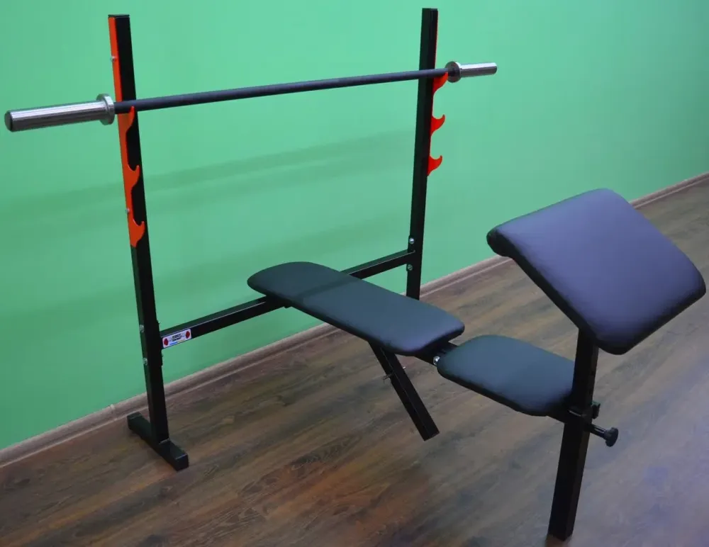 Скамья для жима со стойками Стандарт олимпийский Стойки, скамьи для жима и приседаний регулируемая Киев - изображение 9