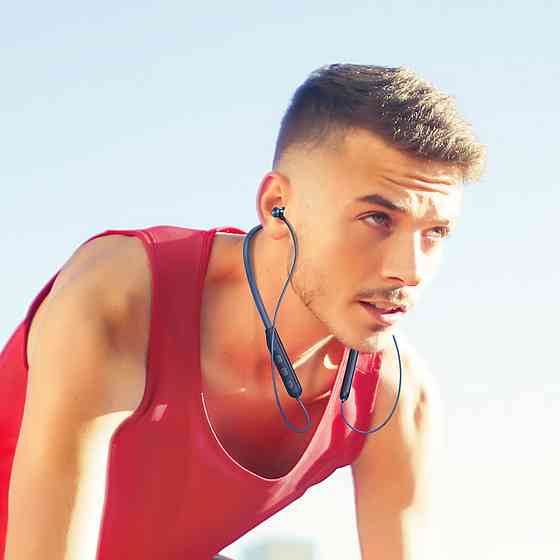 Навушники HOCO ES64 Easy Sound sports BT earphones Navy Blue Київ