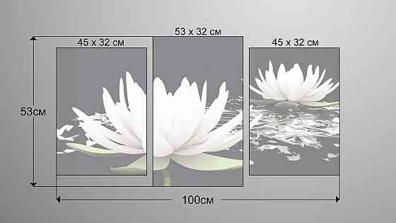 Модульна картина Квіти Лілія Art-8_3 Київ