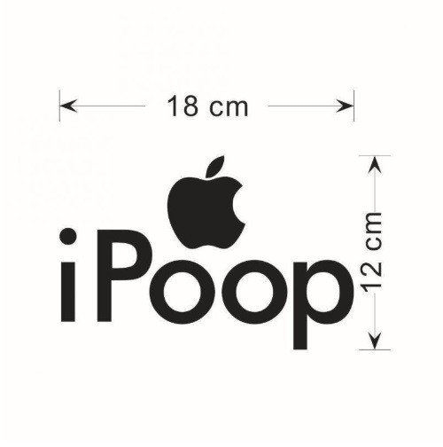 Вінілова наклейка "I Poop" Київ - фото 4