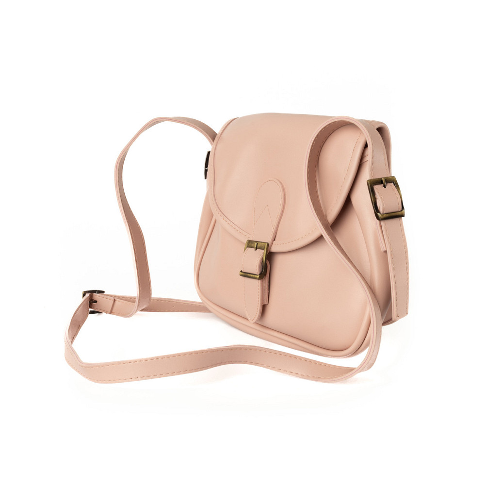 Сумка женская через плечо из качественной искусственной кожи, стильная сумочка, Пудровый Каменец-Подольский - изображение 2