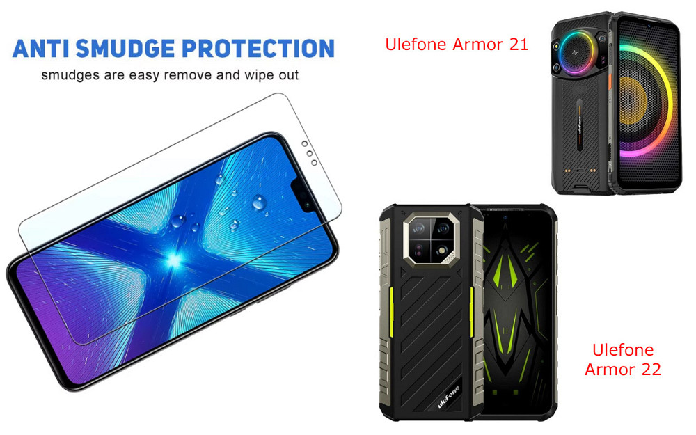 Защитное стекло NeoGlass для Ulefone Armor 21, Armor 22 – ультрапрозрачное и устойчивое Киев - изображение 3