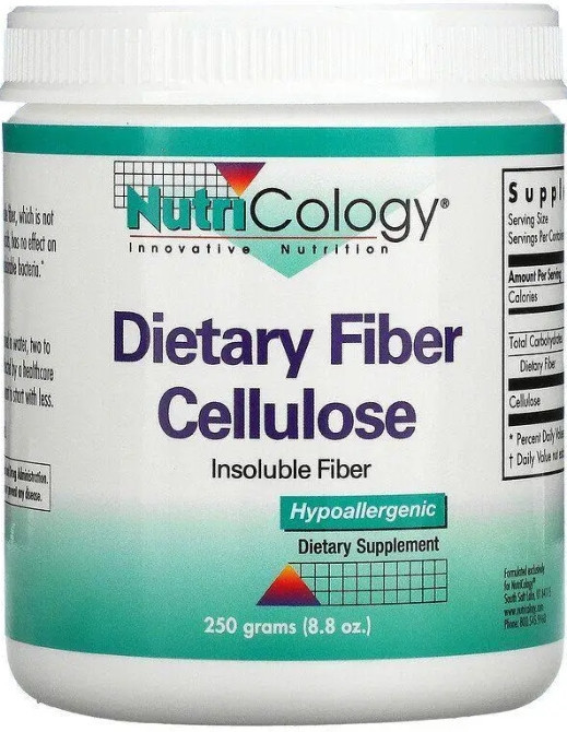 Волокно натуральне Nutricology Dietary Fiber Cellulose 250 г Київ - фото 1